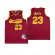 Maglia Cleveland Cavaliers LeBron James #23 Mitchell & Ness Rosso