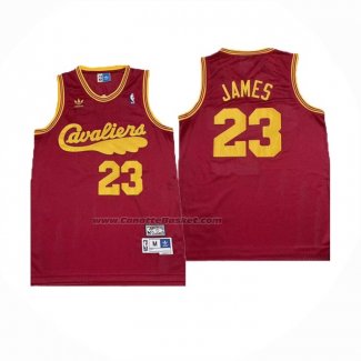 Maglia Cleveland Cavaliers LeBron James #23 Mitchell & Ness Rosso