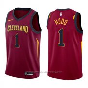 Maglia Cleveland Cavaliers Rodney Hood #1 Icon 2017-18 Rosso