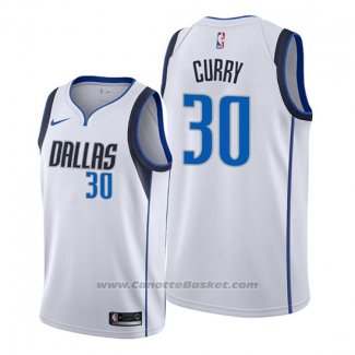 Maglia Dallas Mavericks Seth Curry #30 Association Bianco