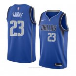 Maglia Dallas Mavericks Trey Burke #23 Icon 2018 Blu