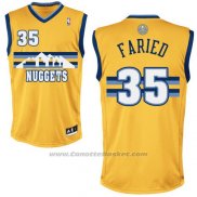 Maglia Denver Nuggets Kenneth Faried #35 Giallo