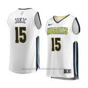 Maglia Denver Nuggets Nikola Jokic #15 Association 2017-18 Bianco