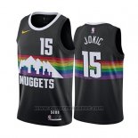 Maglia Denver Nuggets Nikola Jokic #15 Citta 2019-20 Nero