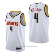 Maglia Denver Nuggets Paul Millsap #4 Association Bianco