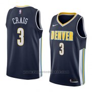 Maglia Denver Nuggets Torrey Craig #3 Icon 2018 Blu