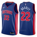 Maglia Detroit Pistons Avery Bradley #22 Icon 2017-18 Blu