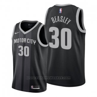 Maglia Detroit Pistons Michael Beasley #30 Citta 2019-20 Nero