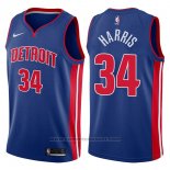Maglia Detroit Pistons Tobias Harris #34 Icon 2017-18 Blu