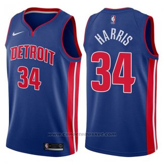 Maglia Detroit Pistons Tobias Harris #34 Icon 2017-18 Blu