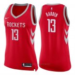 Maglia Donna Houston Rockets James Harden #13 Icon 2017-18 Rosso