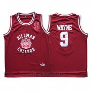 Maglia Film Hillman College Dwayne Wayne #9 Rosso