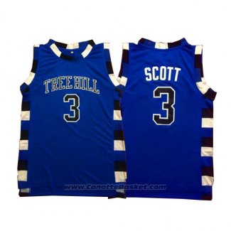 Maglia Film Tree Hill Nathan Scott #3 Blu