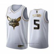 Maglia Golden Edition Charlotte Hornets Nicolas Batum #5 2019-20 Bianco