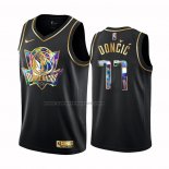 Maglia Golden Edition Dallas Mavericks Luka Doncic #77 2021-22 Nero