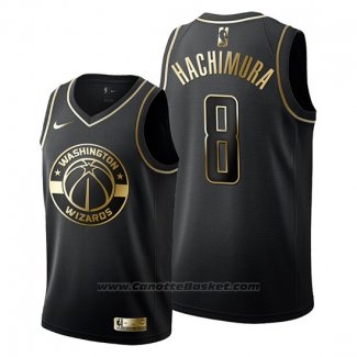 Maglia Golden Edition Washington Wizards Rui Hachimura #8 Nero