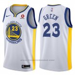 Maglia Golden State Warriors Draymond Green #23 2017-18 Bianco