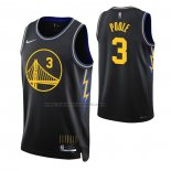 Maglia Golden State Warriors Jordan Poole NO 3 Citta 2021-22 Nero