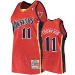 Maglia Golden State Warriors Klay Thompson 2009-10 Hardwood Classics Arancione