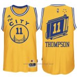 Maglia Golden State Warriors Klay Thompson #11 Retro City Bus Giallo