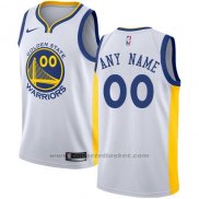 Maglia Golden State Warriors Nike Personalizzate 2017-18 Giallo