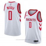 Maglia Houston Rockets Briante Weber #0 Association 2018 Bianco