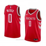 Maglia Houston Rockets Briante Weber #0 Icon 2018 Rosso