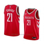 Maglia Houston Rockets Chinanu Onuaku #21 Icon 2018 Rosso