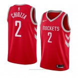 Maglia Houston Rockets Chris Chiozza #2 Icon 2018 Rosso