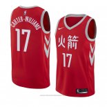 Maglia Houston Rockets Michael Carter Williams #17 Citta 2017-18 Rosso