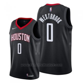 Maglia Houston Rockets Russell Westbrook #0 Statement 2019 Nero