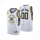 Maglia Indiana Pacers Personalizzate Association 2024-25 Bianco