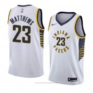 Maglia Indiana Pacers Wesley Matthews #23 Association 2018 Bianco