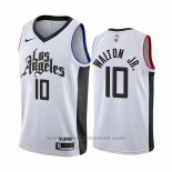 Maglia Los Angeles Clippers Derrick Walton Jr. #10 Citta Bianco