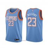 Maglia Los Angeles Clippers Lou Williams #23 Citta Blu