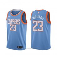 Maglia Los Angeles Clippers Lou Williams #23 Citta Blu