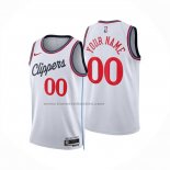 Maglia Los Angeles Clippers Personalizzate Association 2024-25 Bianco