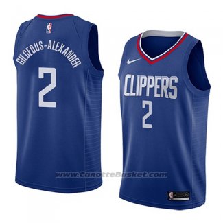 Maglia Los Angeles Clippers Shai Gilgeous-Alexander #2 Icon 2018 Blu