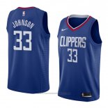Maglia Los Angeles Clippers Wesley Johnson #33 Icon 2018 Blu
