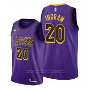 Maglia Los Angeles Lakers Andre Ingram #20 Citta Viola