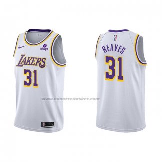 Maglia Los Angeles Lakers Austin Reaves NO 31 Association 2021-22 Bianco