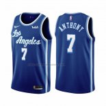 Maglia Los Angeles Lakers Carmelo Anthony NO 7 Classic 2021 Blu