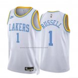 Maglia Los Angeles Lakers D'angelo Russell #1 Classic 2022-23 Bianco