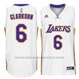 Maglia Los Angeles Lakers Jordan Clarkson #6 Bianco