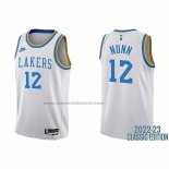 Maglia Los Angeles Lakers Kendrick Nunn NO 12 Classic 2022-23 Bianco