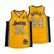 Maglia Los Angeles Lakers Kobe Bryant No 24 Mitchell & Ness 2009-10 Giallo