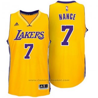 Maglia Los Angeles Lakers Larry Nance Jr. #7 Giallo