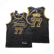 Maglia Los Angeles Lakers Luka Doncic No 77 2024-25 Nero