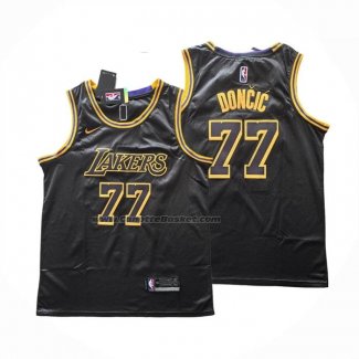Maglia Los Angeles Lakers Luka Doncic No 77 2024-25 Nero