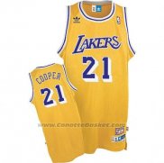 Maglia Los Angeles Lakers Michael Cooper #21 Retro Giallo